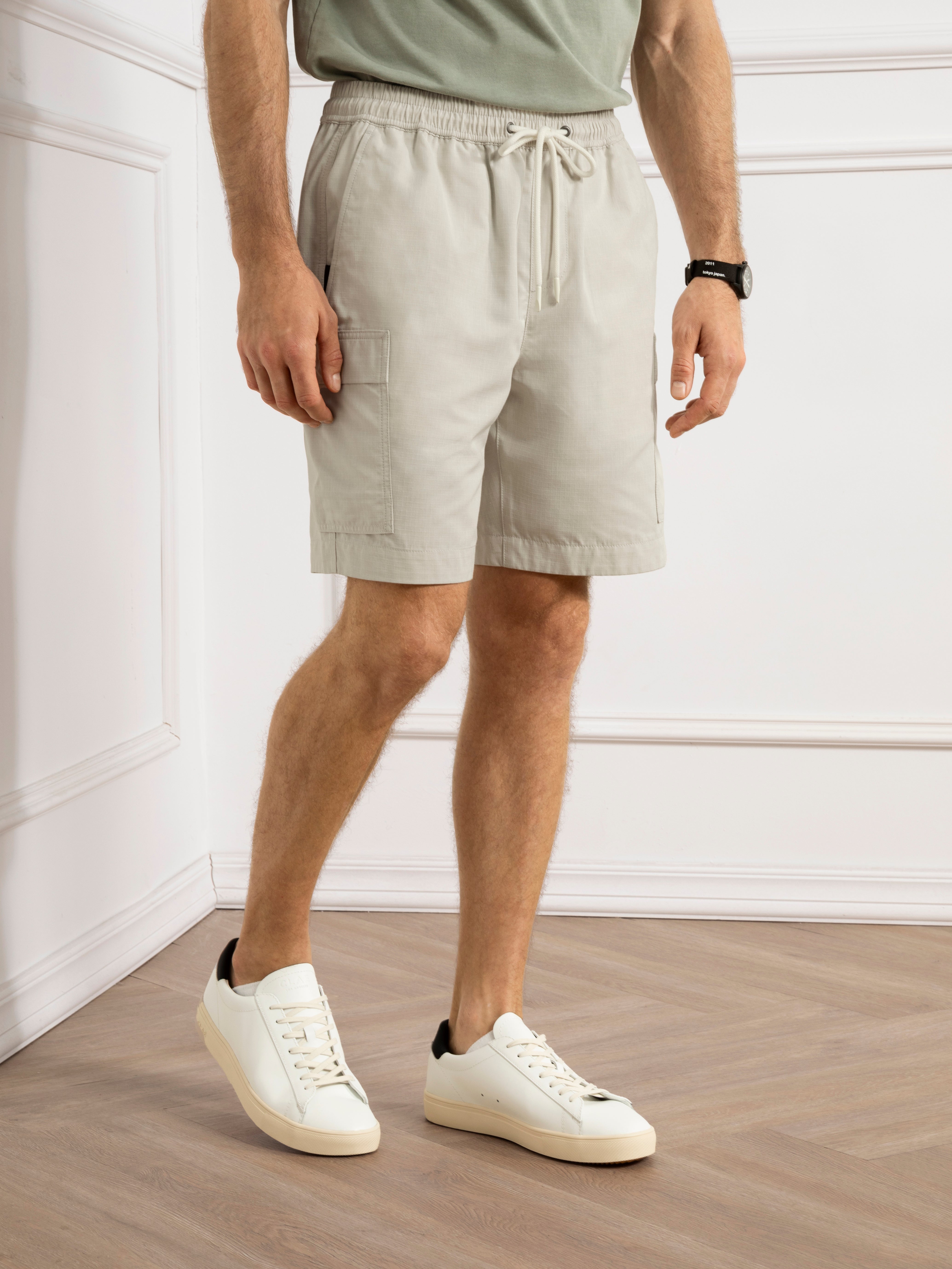 Silver Birch Marlo Ripstop Shorts Mens Ripstop Outdoor Board Shorts Drawstring Shorts 