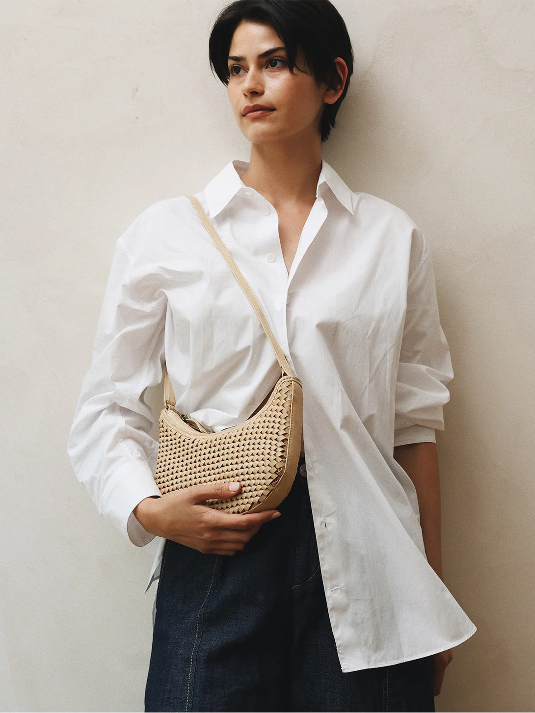 Caramel Mini Sling Womens Woven Small Shoulder Bag Bembien 