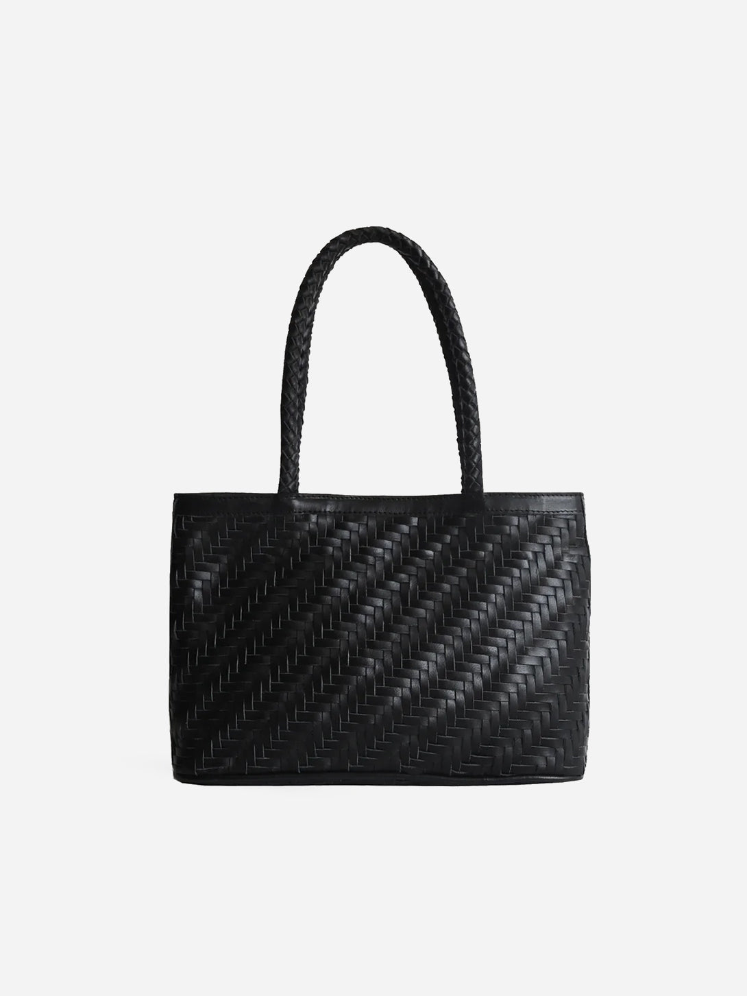 Black Ella Bag Small Handwoven Black Handbag Bembien 