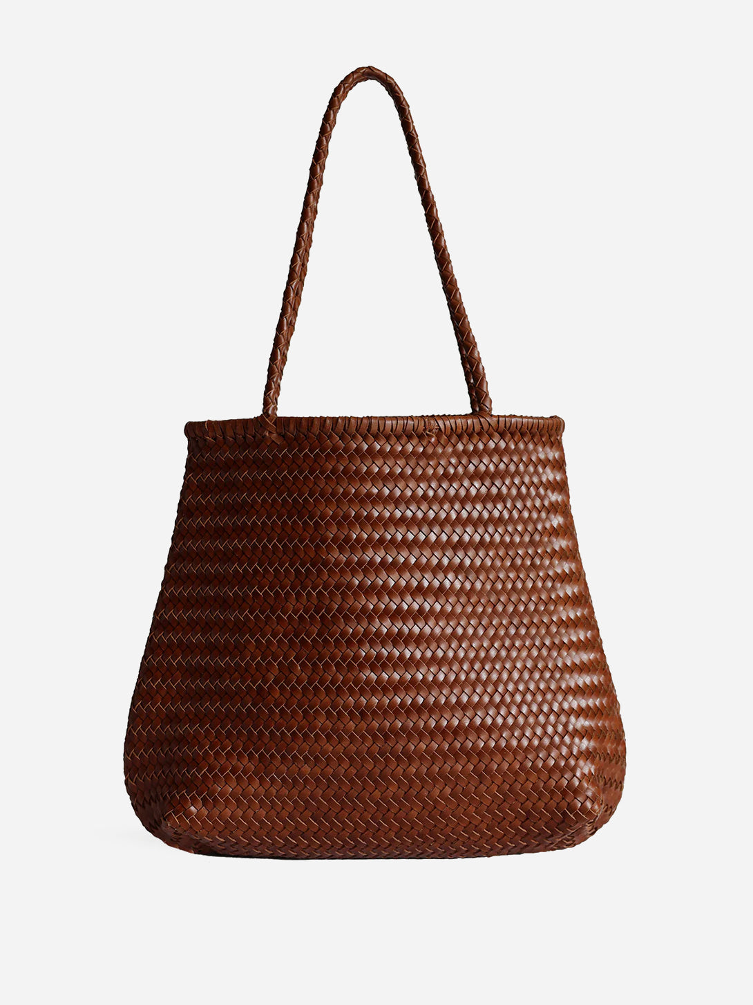 Sienna Cala Tote Womens Woven Shoulder Bag Brown Bembien 