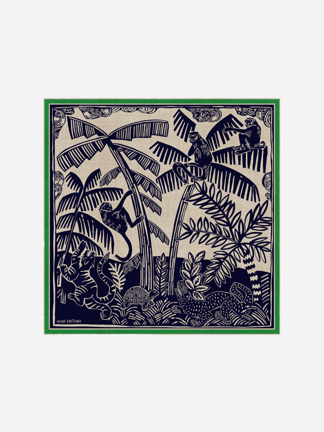 Jungle Night Square 65 Inoui Editions Sqaure Scarf