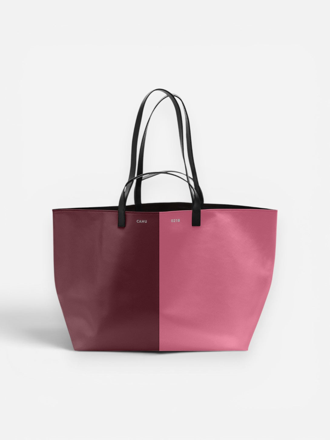 Burgundy/Pink Pratique XM Cahu Tote Bag 