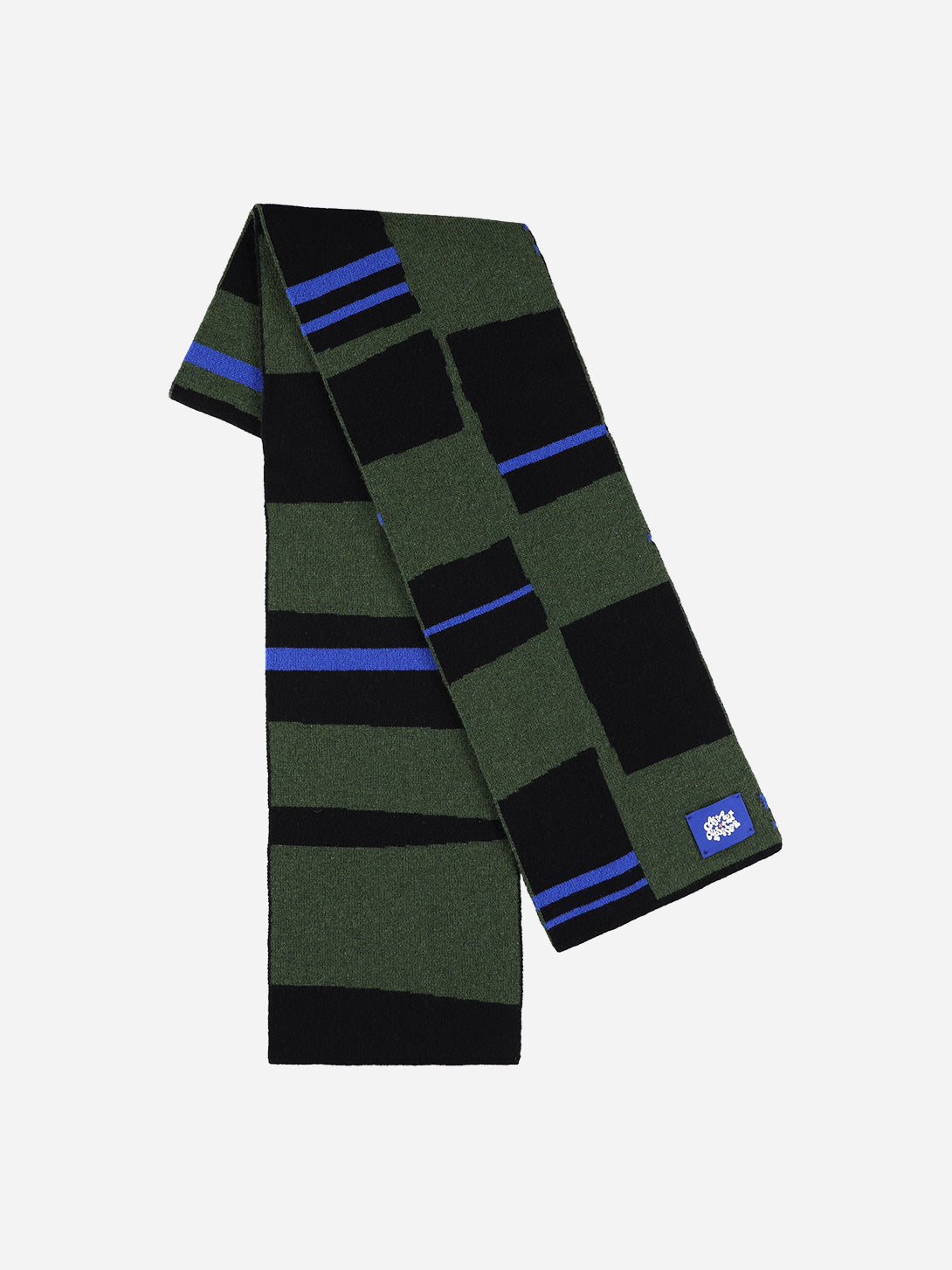 Green Alfonso Scarf Mens Castart Scarf Lambswool 