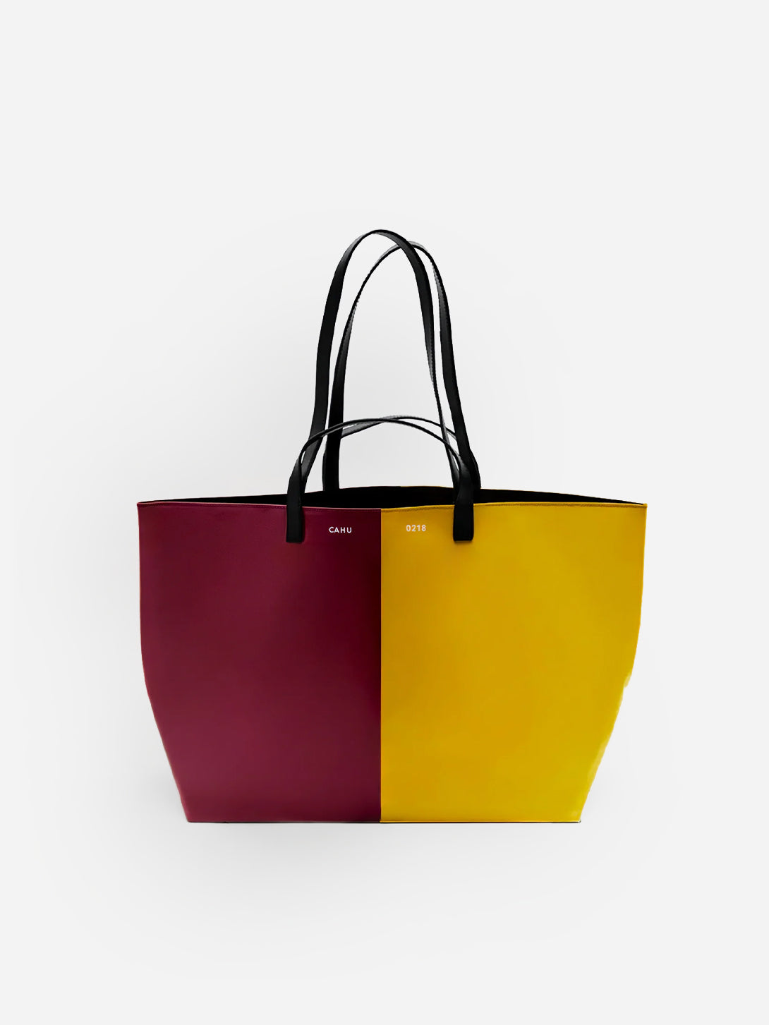 Brown/Orange The Pratique S Small Tote Bag Cahu 