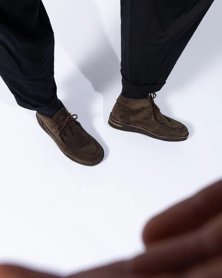 Espresso Ewaldi Vegan Cord Oswen Vegan Shoe