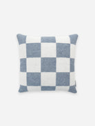 Denim Blue/White Checkerboard Cushion Maison Deux Couch Cushions Home Decor 