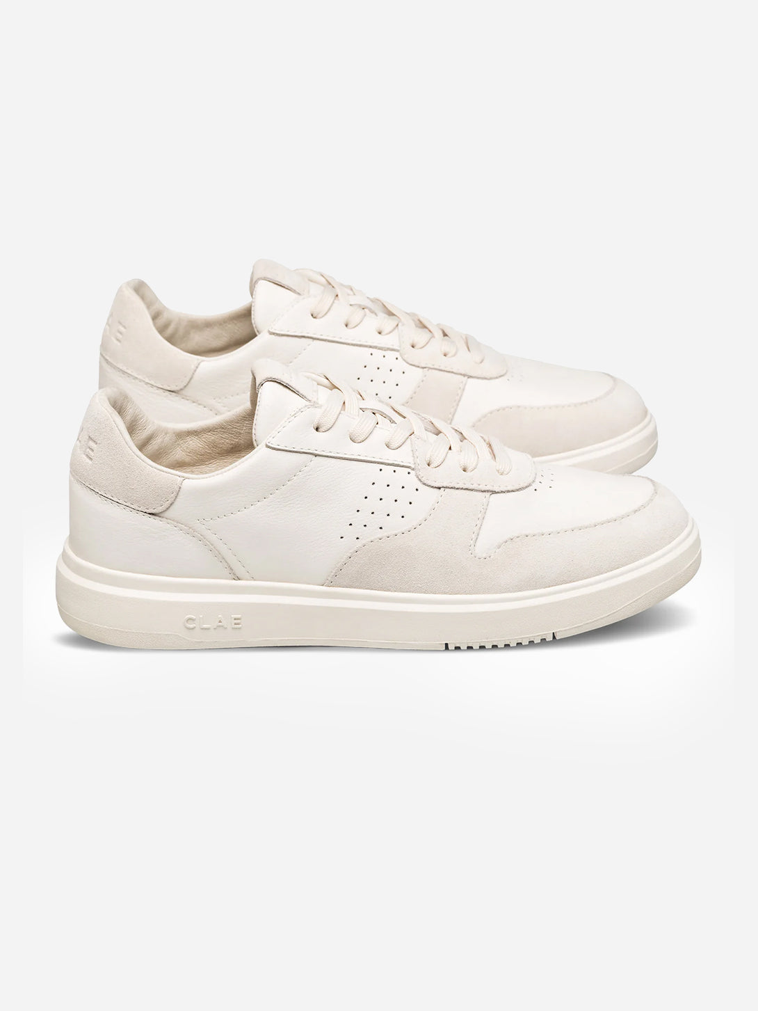 Triple Off White Leather Moses Clae Los Angeles Footwear Leather Shoes 