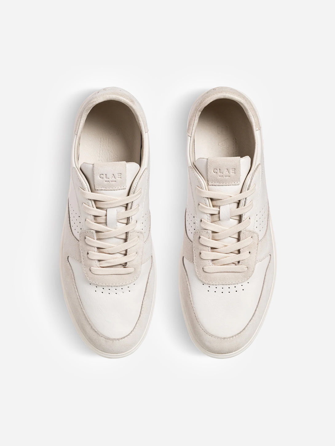 Triple Off White Leather Moses Clae Los Angeles Footwear Leather Shoes 