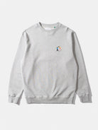 Grey Melange Dancing Sweatshirt Mens Crew Neck Pullover Edmmond Studios 