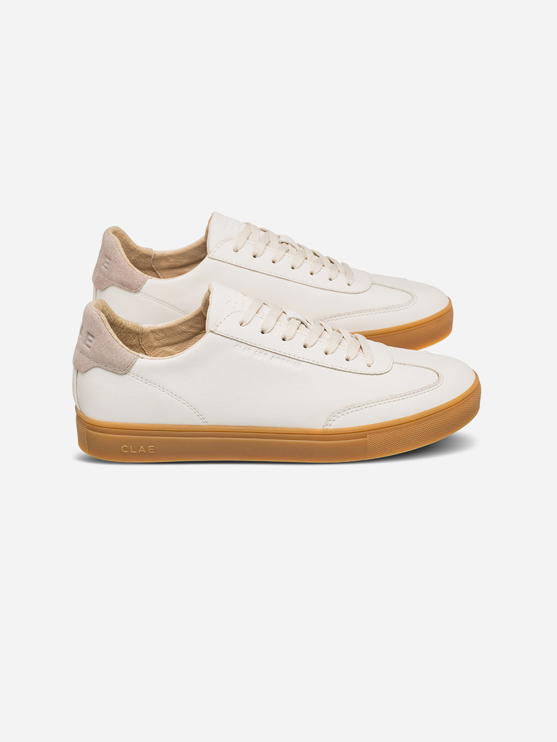 Off White Leather Cashmere Deane Clae Shoes Clae Footwear Los Angeles