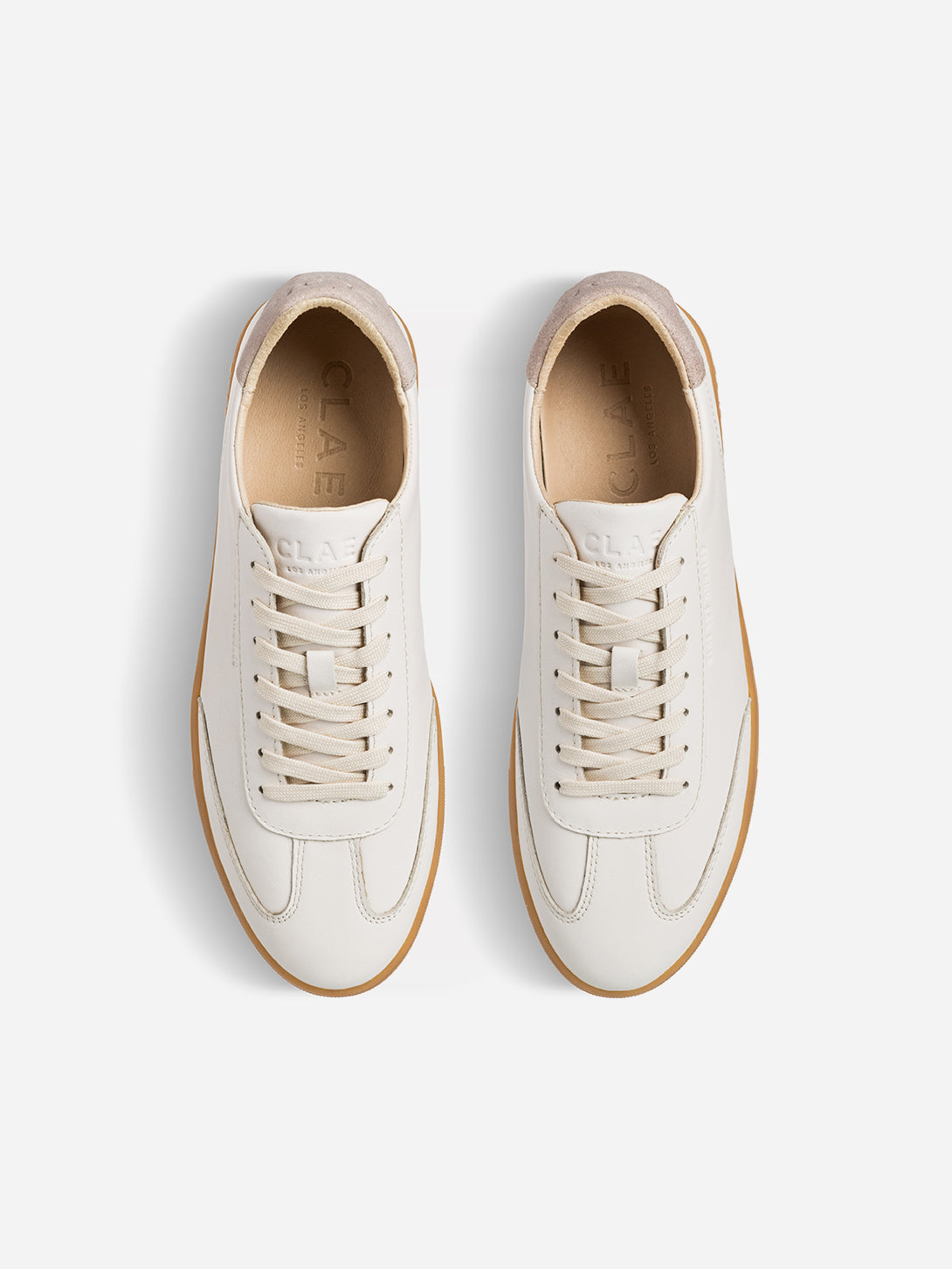 Off White Leather Cashmere Deane Clae Shoes Clae Footwear Los Angeles