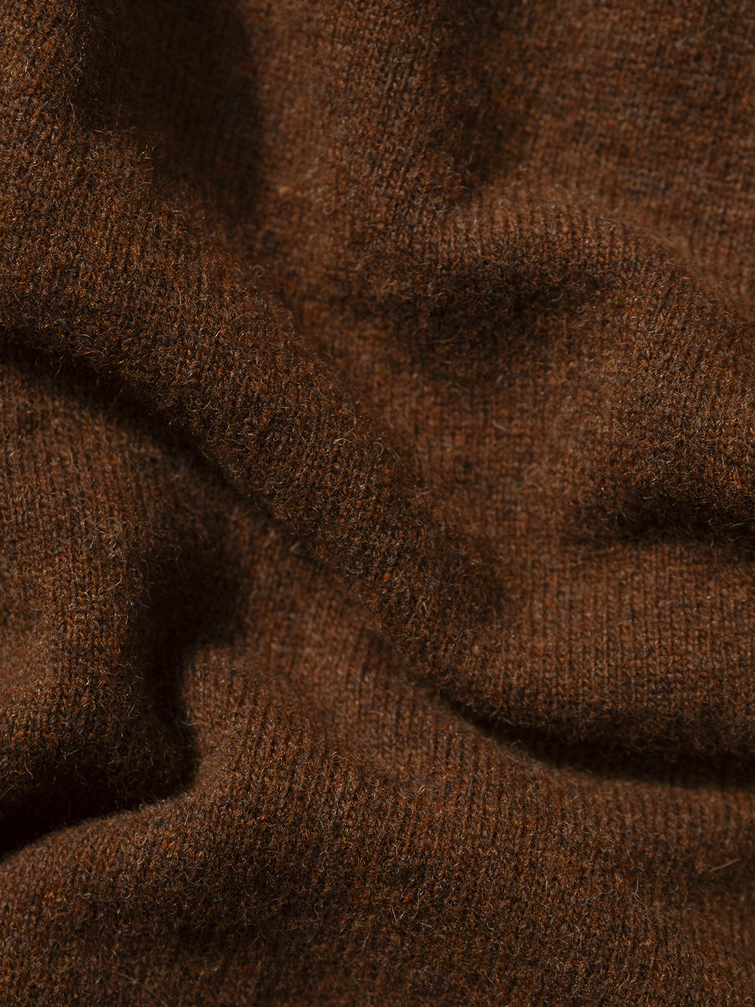 Plain Chcolate Doppel Cardigan Mens Knit Cardigan Edmmond Studios Brown Wool Cashmere 