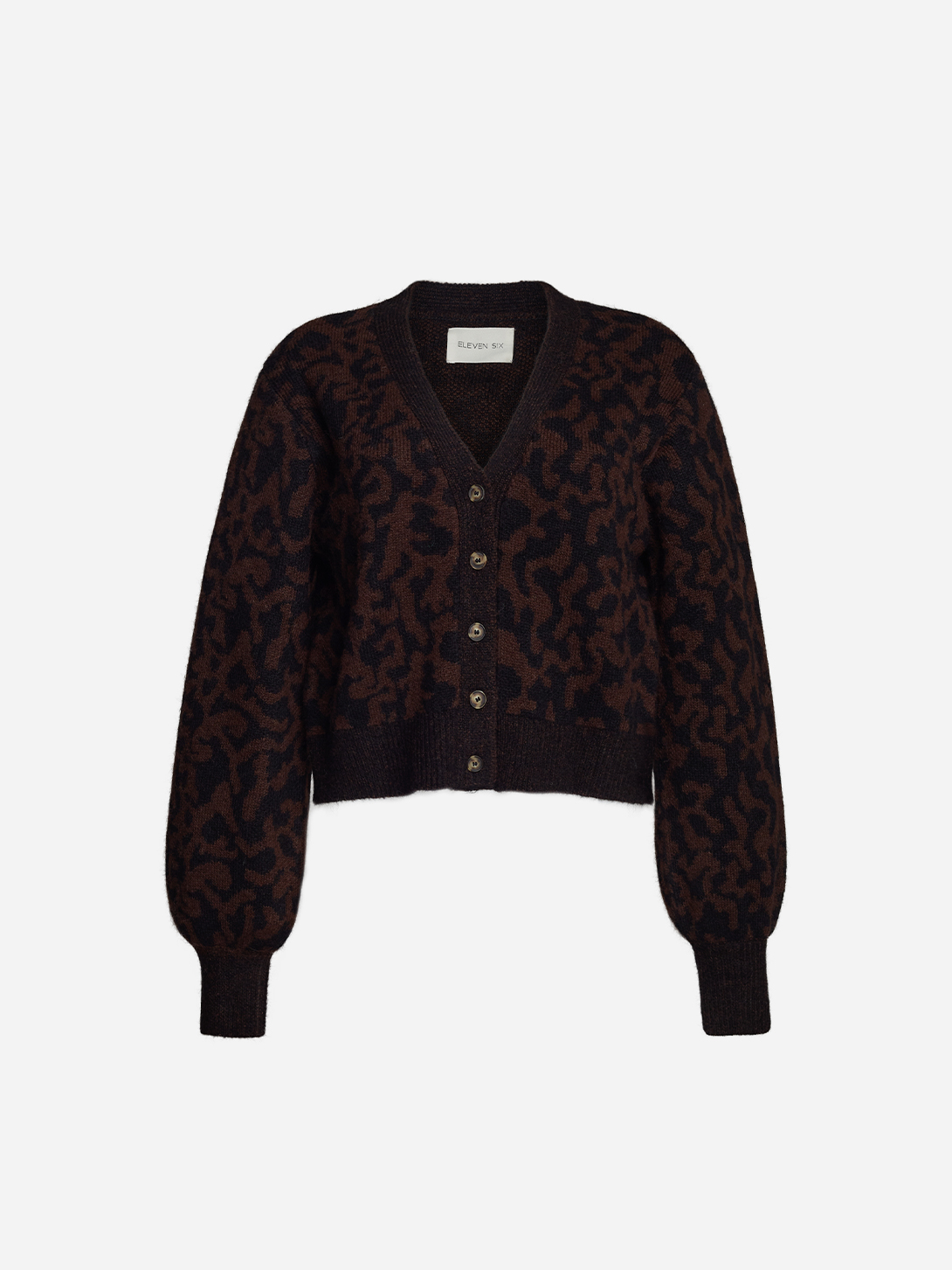 Black/Espresso Rumi Cardigan Womens Eleven Six Cardigan Sweater Shirt 