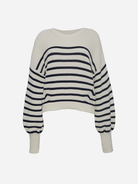 Navy Stripe Layla Stripe Sweater Womens Stripe Sweater Eleven Six 