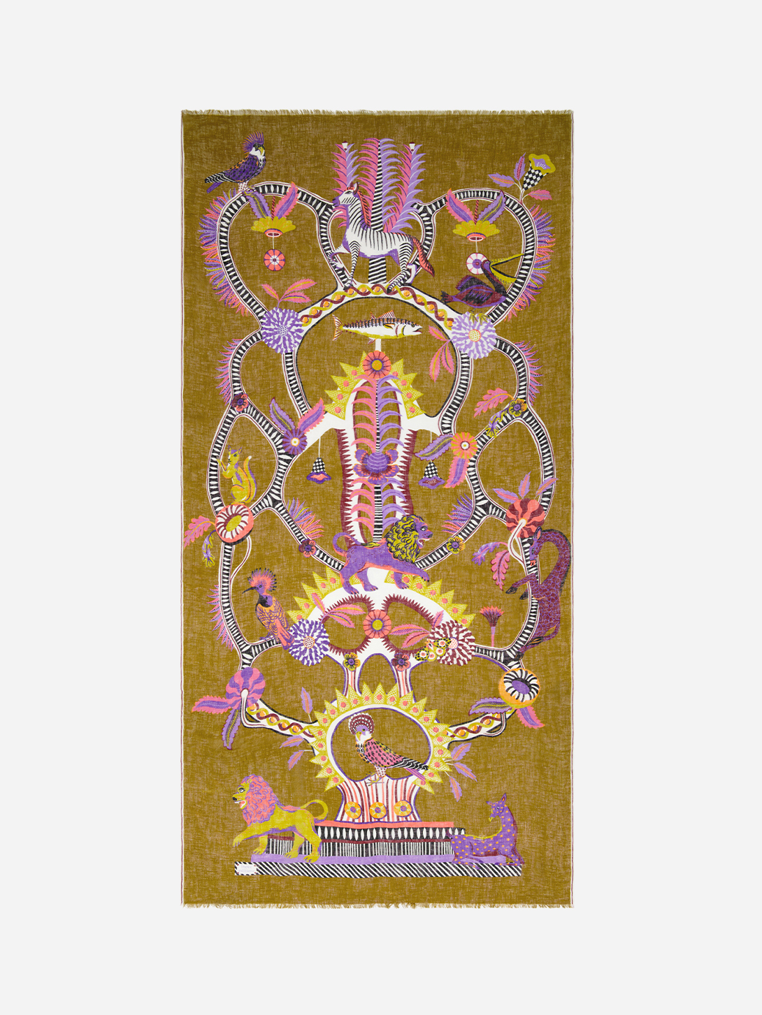 Diego Golden Brown Scarf Inoui Editions Womens Scarf 