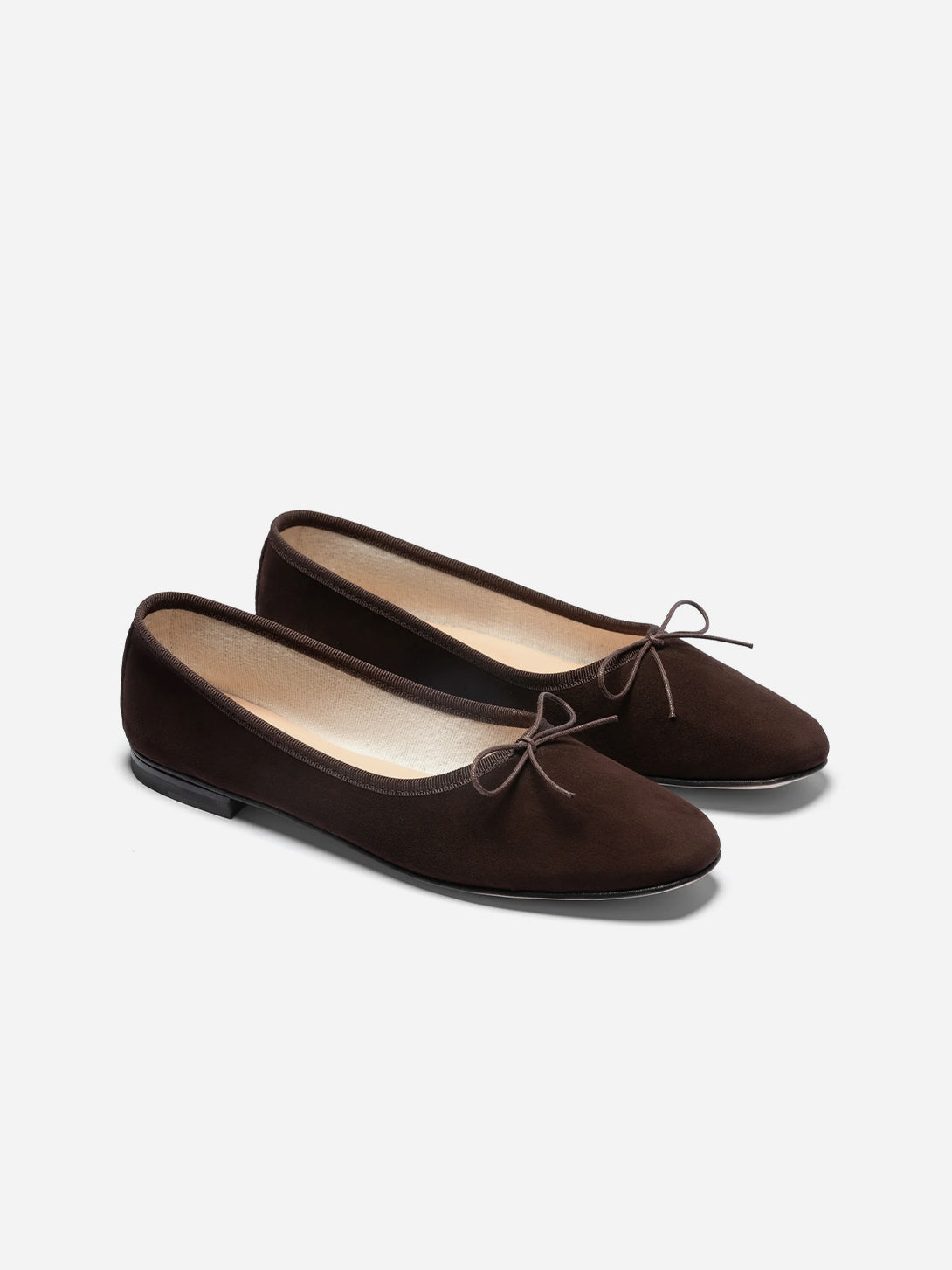 Espresso Suede Quadra Eledera Womens Suede Flats 
