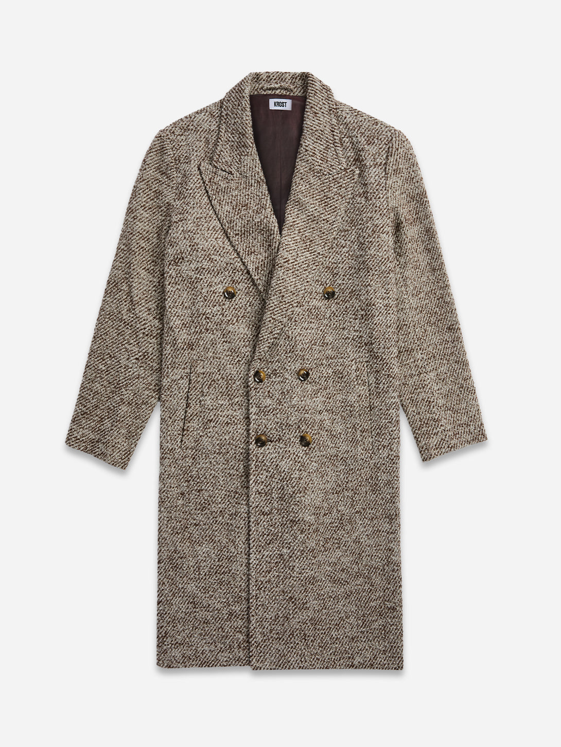 Sepia Rose Elliot Wool Overcoat Mens Krost Long Overvcoat Wool Long Coat 