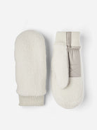 Off White/Natural Grey Emilia Hestra Winter Mittens 