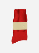 Bright Red Women Crew Socks Long Socks Escuyer 