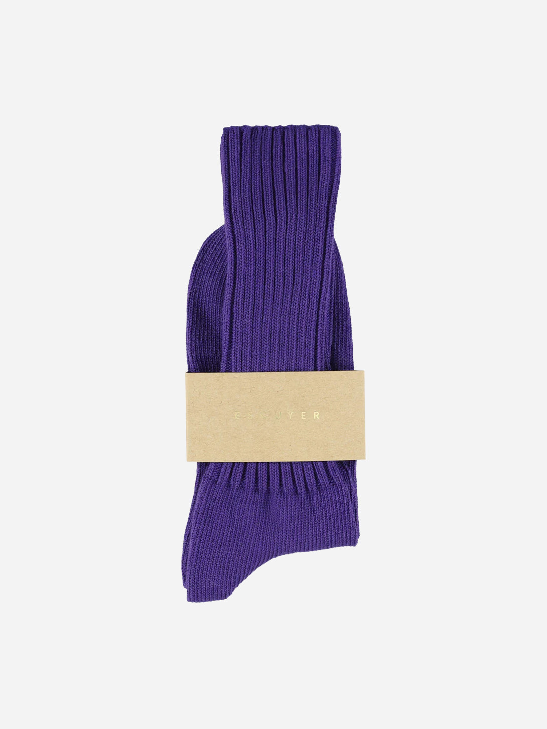 Purple Women Crew Socks Long Socks Escuyer 