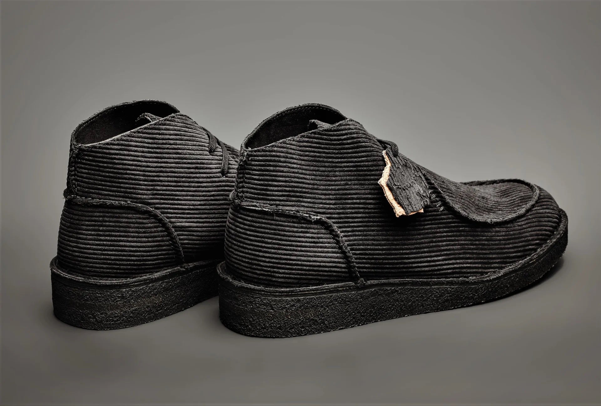 Black Ewaldi Vegan Cord Oswen Vegan Shoe