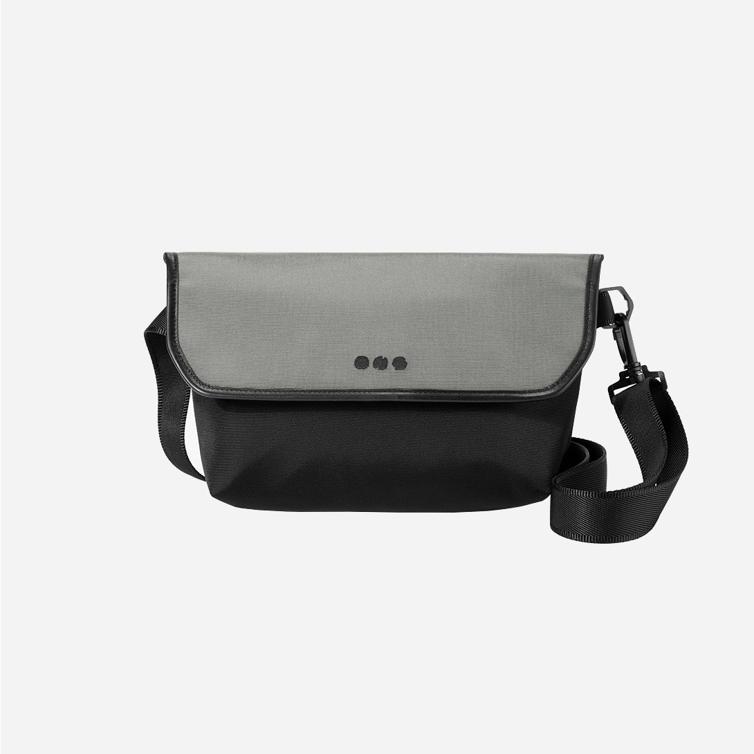 Charcoal All-Things Mini Messenger ONS Clothing Crossbody Waistband Fanny Bag Contemporary Sleek Minimal Functional