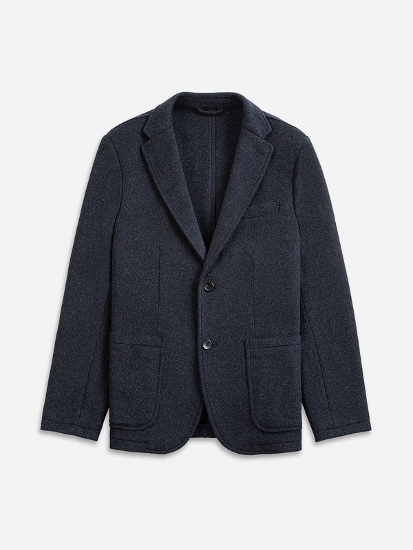 Navy Perry Flannel Mens Fall Winter Blazer
