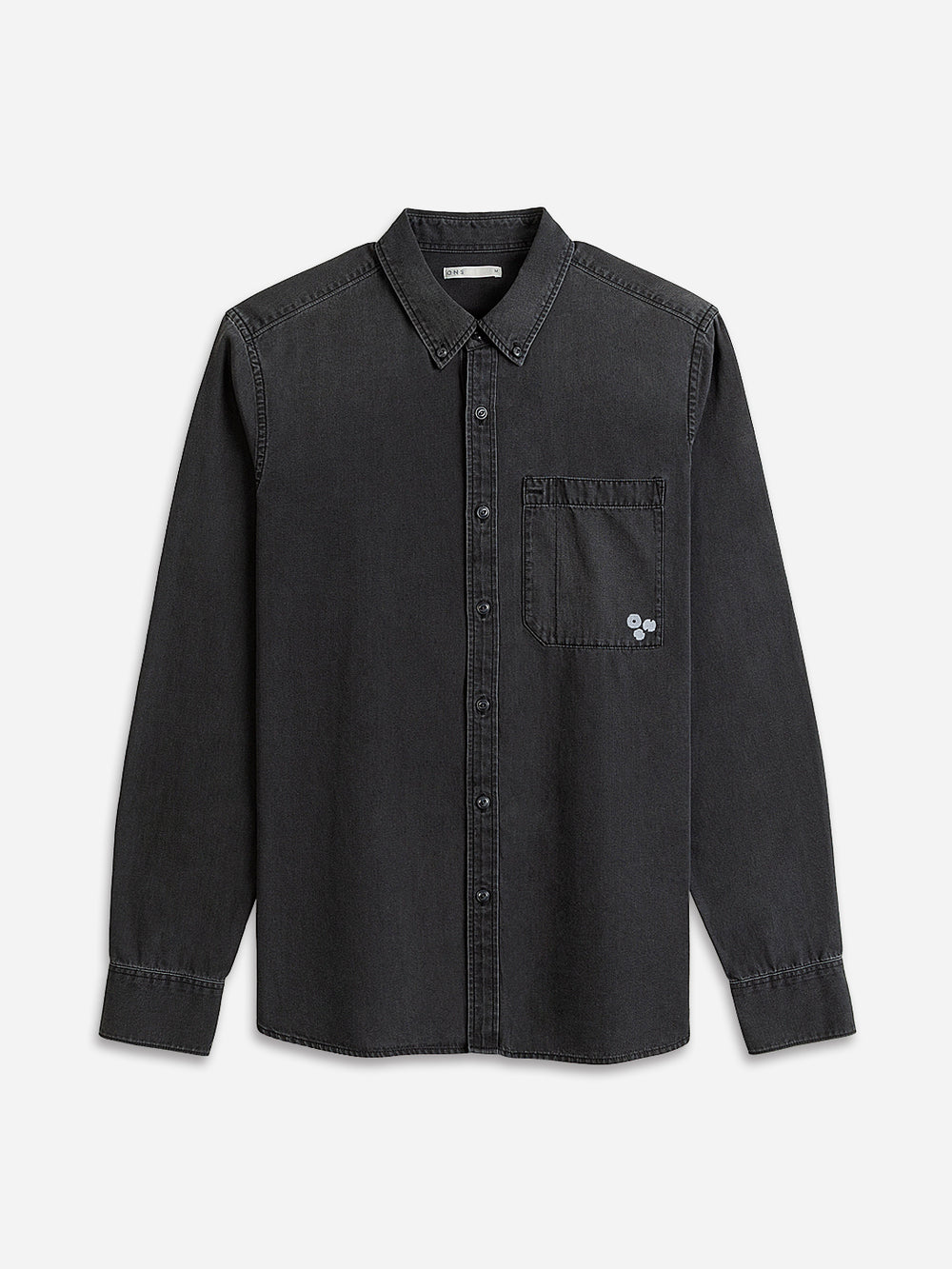 Mid Black Fulton Sulphur Black Men's Button Down Shirt O.N.S 
