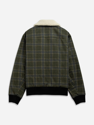 Olive Check Connor Checkered Jacket Wool Lined
