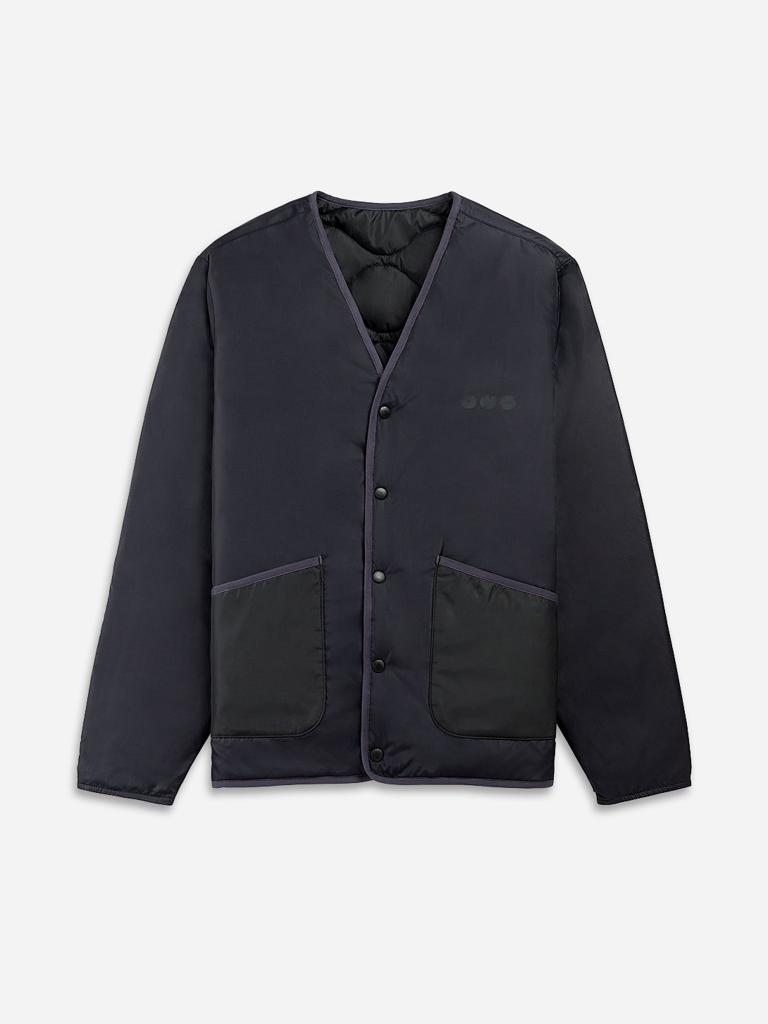 Black Crescent Reversible Quilted Jacket