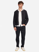 Black Byron Zip Cardigan Mens O.N.S Outerwear