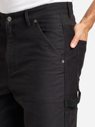 Black Irving Moleskin Trousers Mens Pants