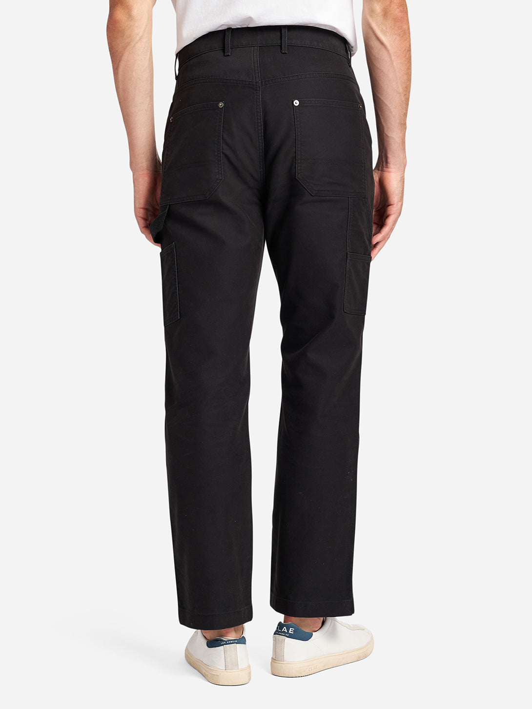 Black Irving Moleskin Trousers Mens Pants