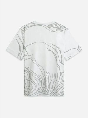 Off White Baseile Cloud Printed Tee O.N.S Men's T-Shirt