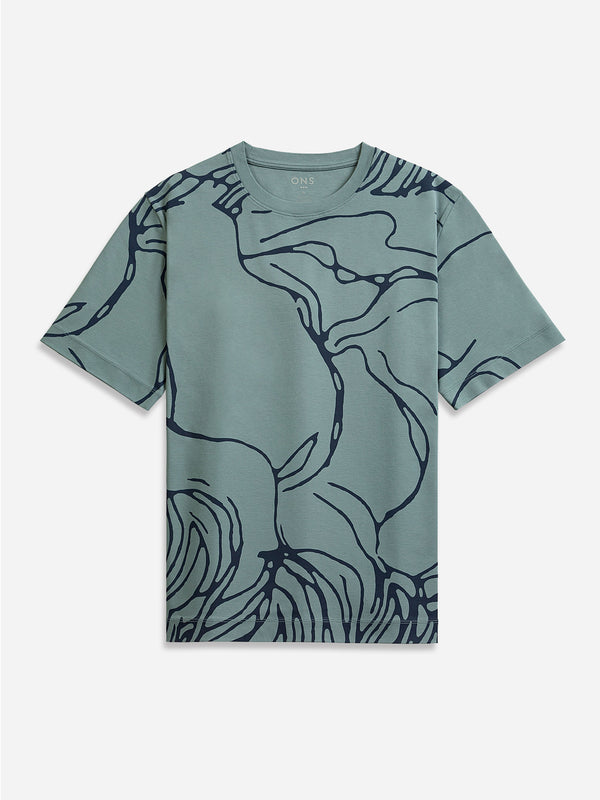 Lead Baseile Cloud Printed Tee O.N.S Men's T-Shirt