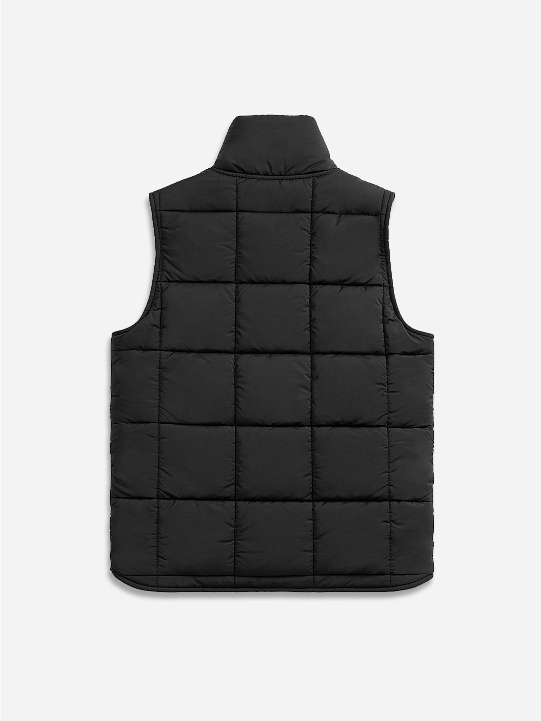 Black Raul High Neck Men's Outerwear Fall Vest