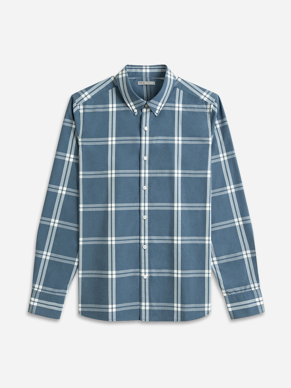 Velvet blue/White Check Fulton Men's button Up O.N.S Shirt
