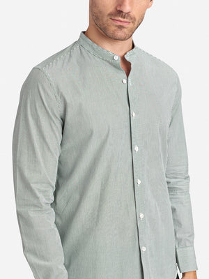 Deep Forest/White Stripe Aleks Stripe Poplin O.N.S Men's Button Up Shirt