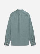 Lead Aleks Band Collar Corduroy Button Up Mens Shirt