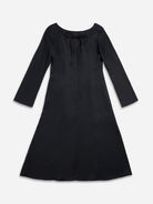 Navy Boat Neck Dress Womens Dress Womens Fashion