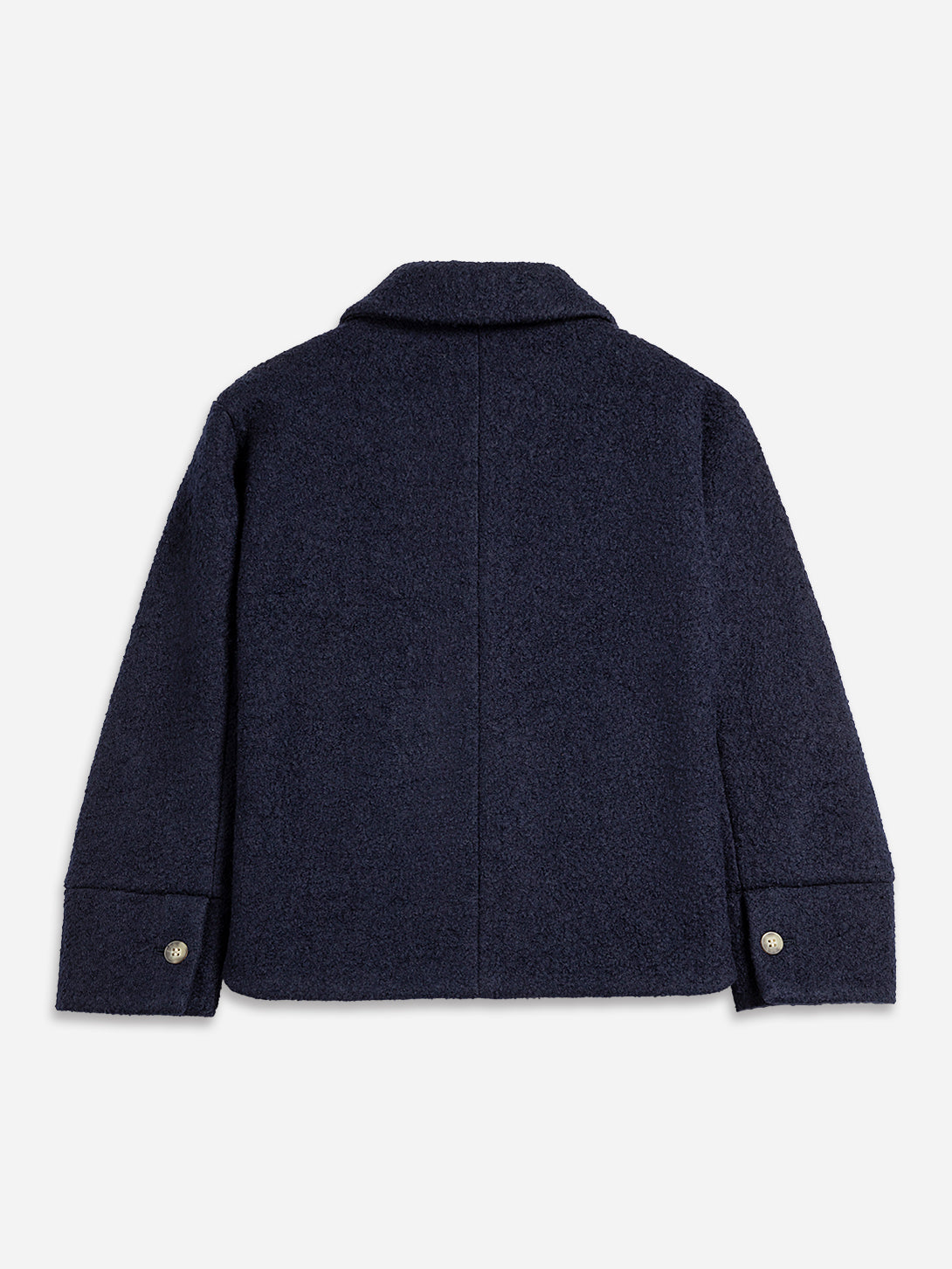 Navy boucle jacket best sale