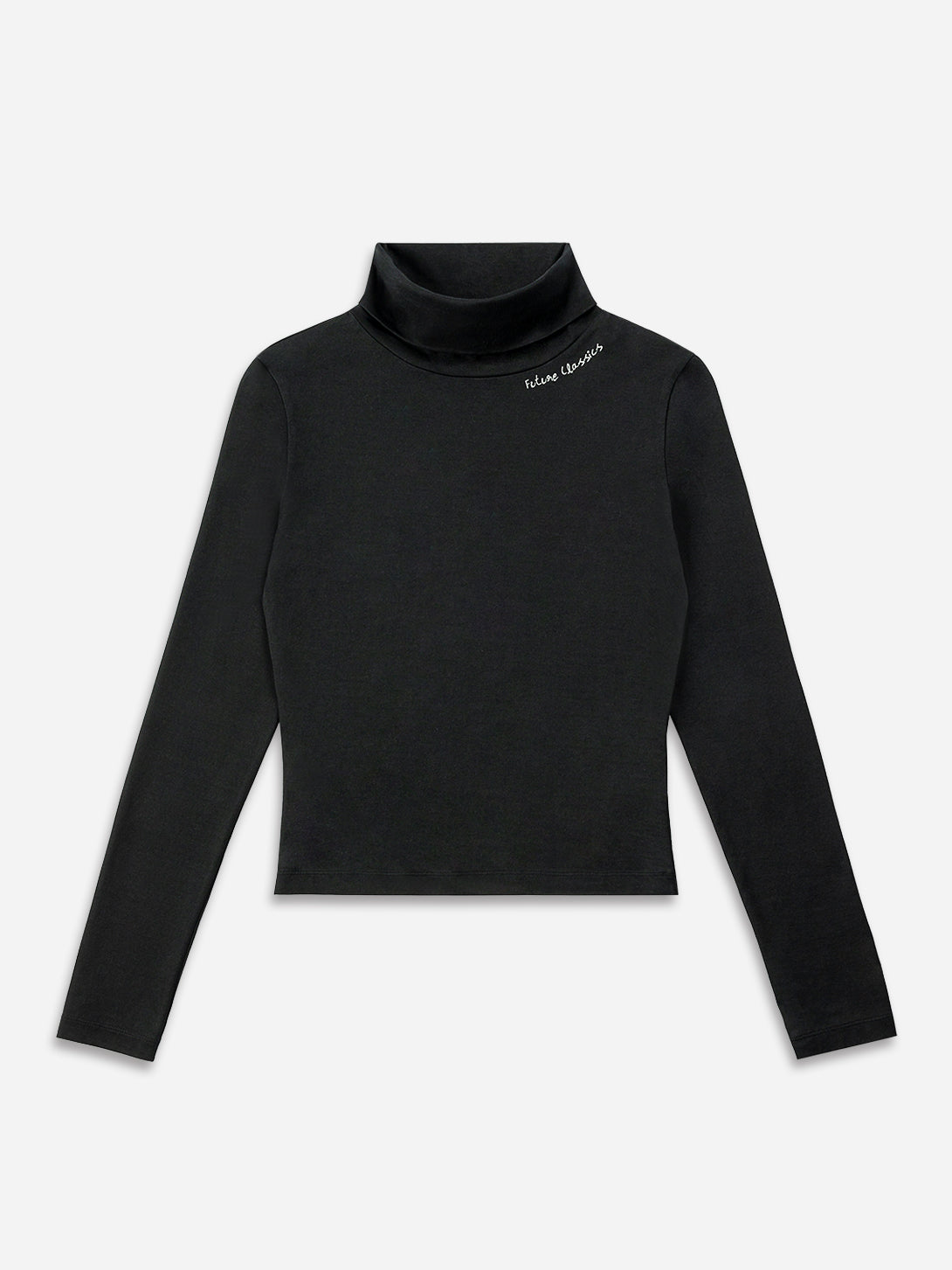 Moonless Night FC Handwritten Turtleneck Top Womens Turtleneck Sweater Future Classics Embroidered