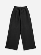 Moonless Night Wide Leg Cropped Pants Womens Lightweight Pants Womens Wide Leg Cropped Pants Elastic Waistband 