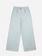 Flint Grey Pleated Trousers Womens Pants Womens Pleated Pants Casual Pants Wide Leg Pants 