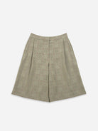 Khaki Checked Bermuda Shorts Womens Checkered Shorts Womens Shorts