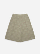 Khaki Checked Bermuda Shorts Womens Checkered Shorts Womens Shorts