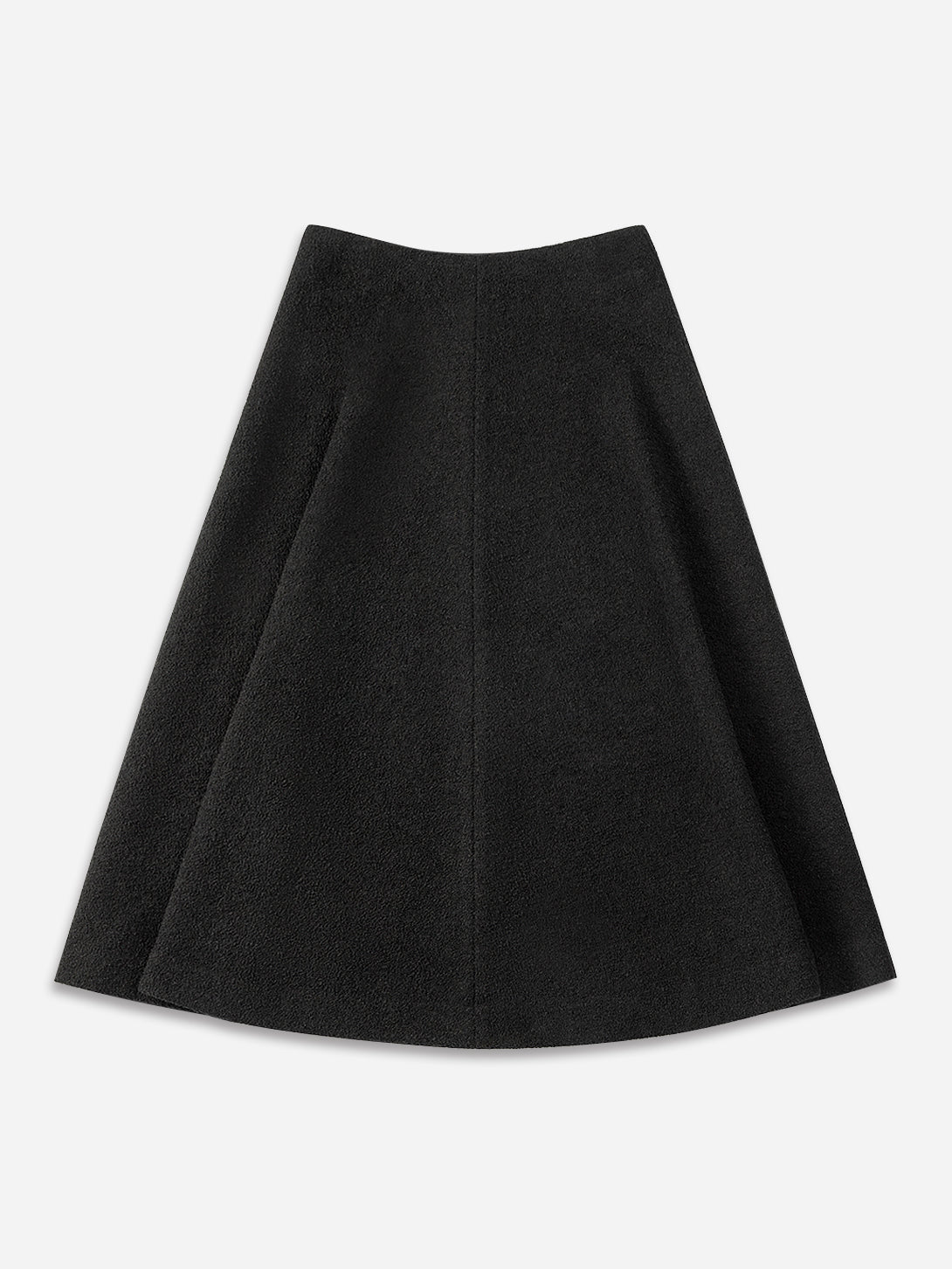 Moonless Night Textured Wool Flare Skirt Womens Skirt Texture Womens Skirt Womens Wool Skirt