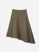 Cedar Asymmetric Hem Flare Skirt Womens Fall Skirt Womens Clothing