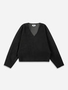 Moonless Night V-neck Bat Wing Top Womens Long Sleeve Shirt Womens Tops Womens V Neck Oversized Shirt 