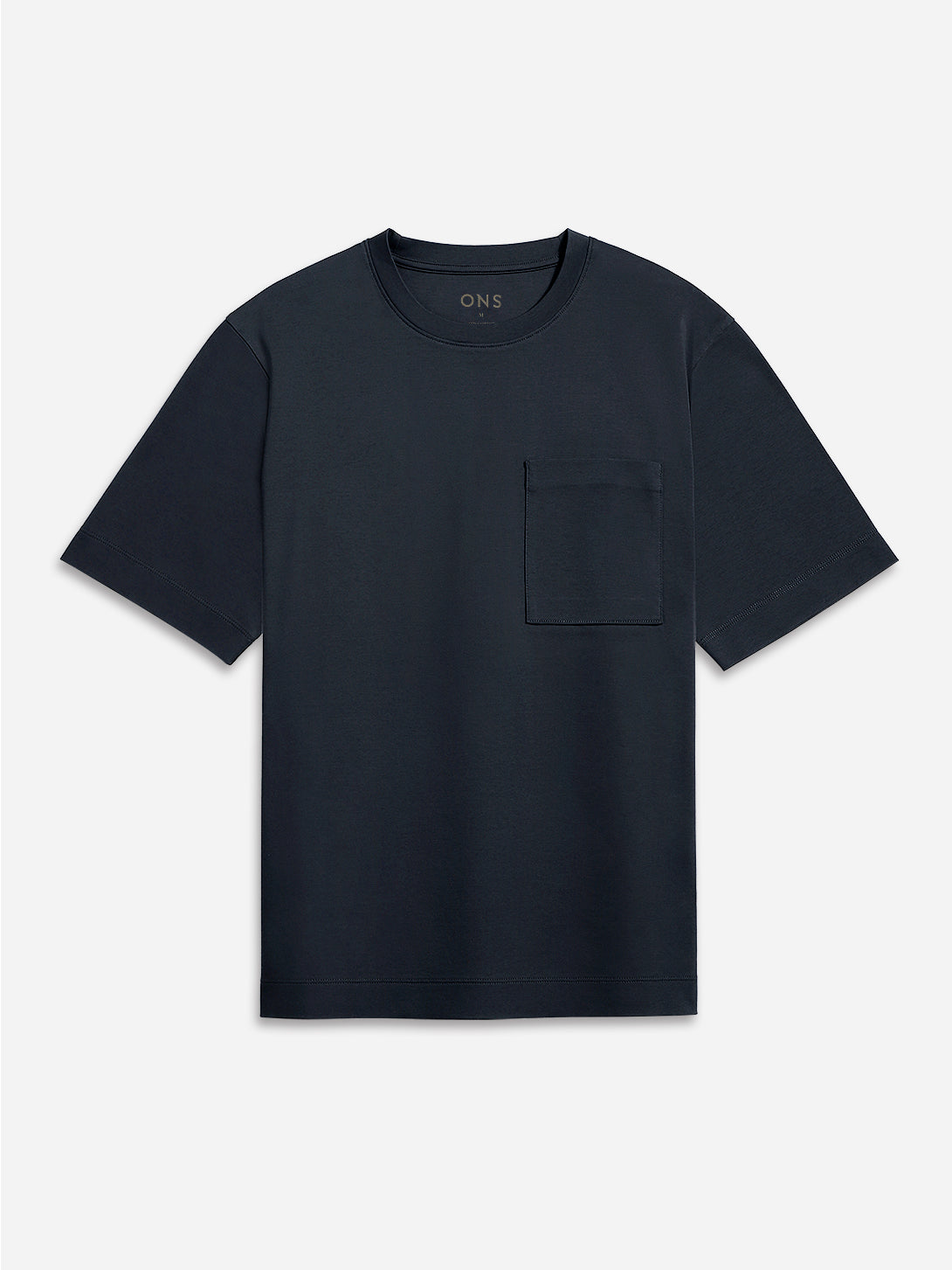 Navy Baseile Pocket Tee Mens Tee Shirt Mens Tee Mens Relaxed Shirt Mens Boxy Fit Mens Pocket Tee